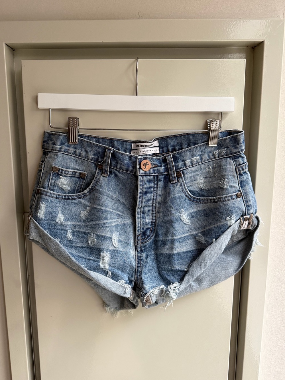 One Teaspoon Bandits Denim Shorts